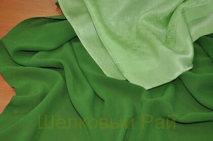 Креп-шифон "Armani" оливковый (г-449)