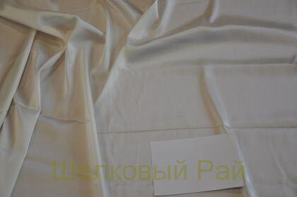 Шелк белый атлас стрейч (д-1461)