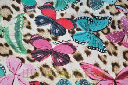 Шелк с бабочками "Roberto Cavalli" (д-182)