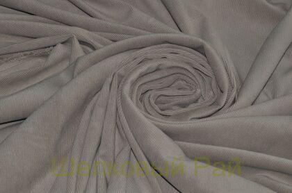 Вельвет стрейч бежево-серый (д-1190)