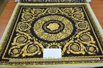 Крепдешин шелковый купон "Versace" (д-1196)