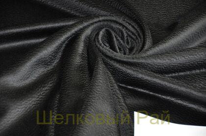 Кашемир волнистый черный "Loro Piana" (д-1328)