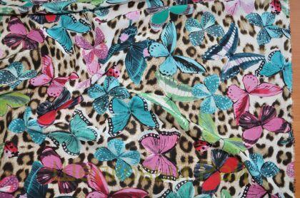 Шелк с бабочками "Roberto Cavalli" (д-182)