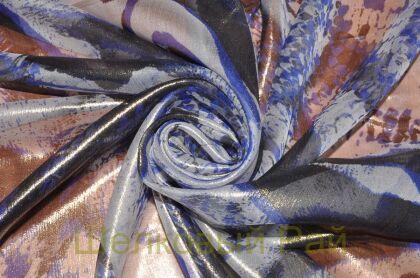 Шифон шелк с золотым напылением (д-845)