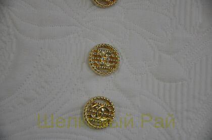 Пуговицы металл золото "Chanel" (д-1237)