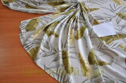 Лен с хлопком листья (д-1344)