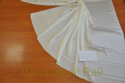 Шелк белый атлас стрейч (д-1461)