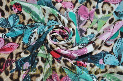 Шелк с бабочками "Roberto Cavalli" (д-182)