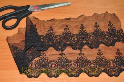 Кружево для отделки любого наряда (цвет-черный) (д-1220)