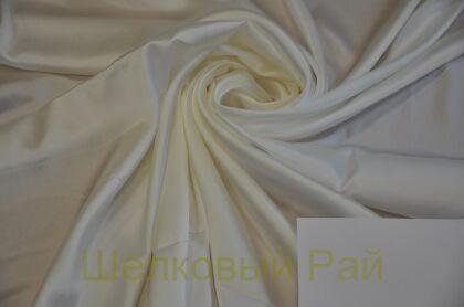 Шелк белый атлас стрейч (д-1461)