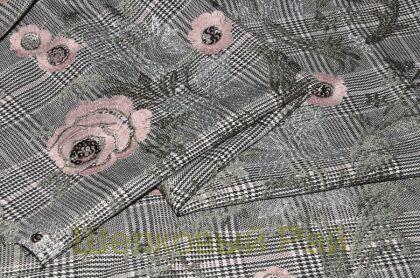 Вискоза костюмная с пайетками "Alberta Ferretti" (д-864)