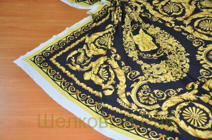 Крепдешин шелковый купон "Versace" (д-1196)
