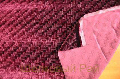 Бархат бордовый "Armani" (д-1350)