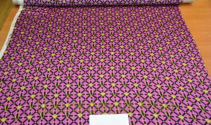 Шелк атласный фуксия "Versace" (д-1251)