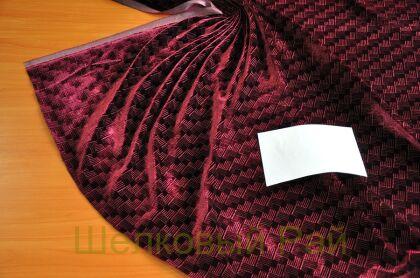 Бархат бордовый "Armani" (д-1350)