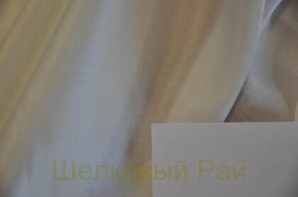 Шелк белый атлас стрейч (д-1461)