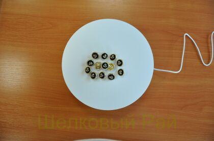 Пуговицы с якорем маленькие золотые 17 мм (к-26)