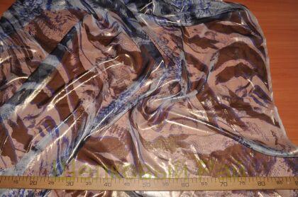 Шифон шелк с золотым напылением (д-845)