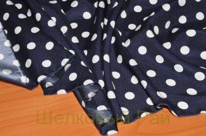 Шелк натуральный с горохом (д-857)