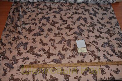 Шифон тонкий с бабочками (д-829)