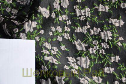 Ткань жаккард с цветами "Blugirl" (д-1470)