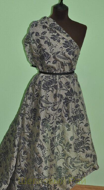 Органза в жаккардовую полоску (д-53)