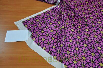 Шелк атласный фуксия "Versace" (д-1251)