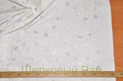 Хлопок с вышивкой "Blumarine" (в-145)