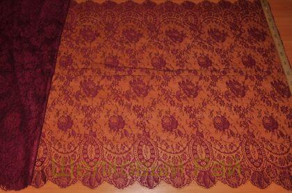 Кружево "Solstiss" цвет бордовый (б-236)