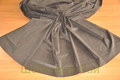 Вельвет стрейч коричневый (д-1189)