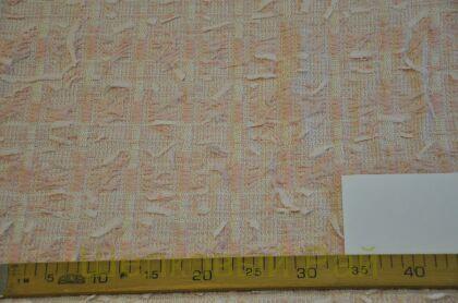 Твид пальтовый с перьями "Chanel" (д-1361)