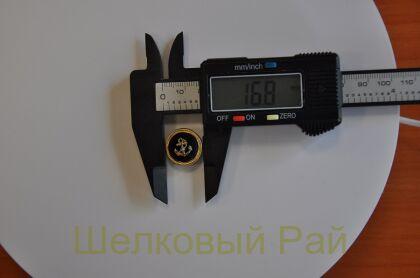 Пуговицы с якорем маленькие золотые 17 мм (к-26)