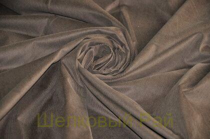 Вельвет стрейч коричневый (д-1189)