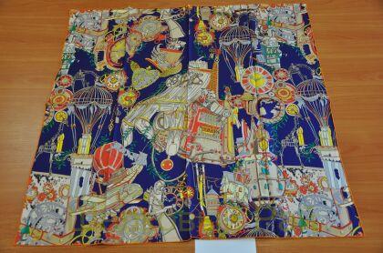 Платок двухсторонний 90*90 шелк-твил 100% (к-43)