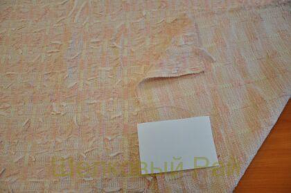 Твид пальтовый с перьями "Chanel" (д-1361)