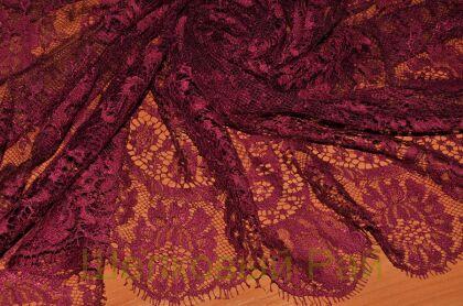 Кружево "Solstiss" цвет бордовый (б-236)