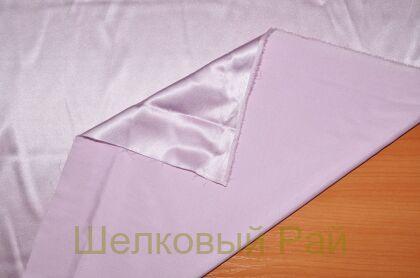 Шелк стрейч атлас бледно-сиреневый (д-946)