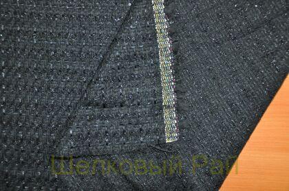 Шерсть черная "CHANEL" (д-1013)