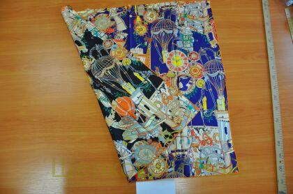 Платок двухсторонний 90*90 шелк-твил 100% (к-43)