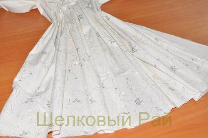 Хлопок с вышивкой "Blumarine" (в-145)