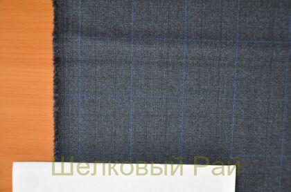 Шерсть костюмная в клетку (д-1032)