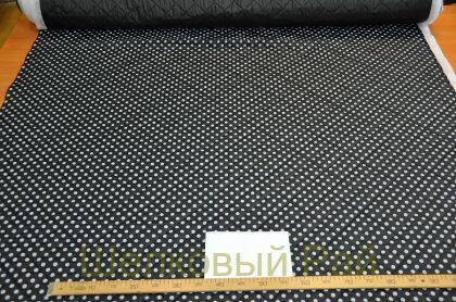 Курточная ткань стеганная в горошек (д-1325)