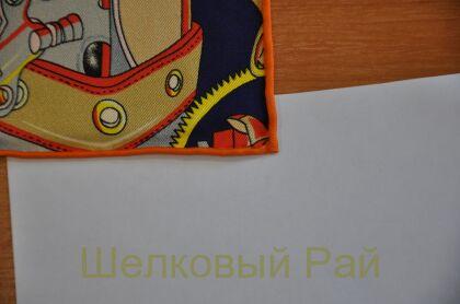 Платок двухсторонний 90*90 шелк-твил 100% (к-43)