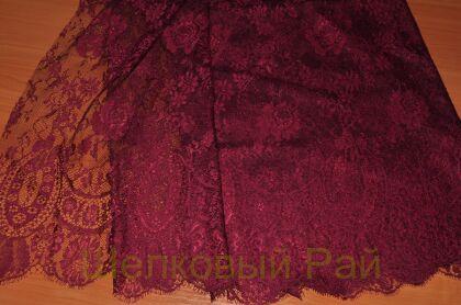 Кружево "Solstiss" цвет бордовый (б-236)