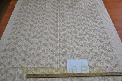 Хлопок стрейч кордовая вышивка (д-11)