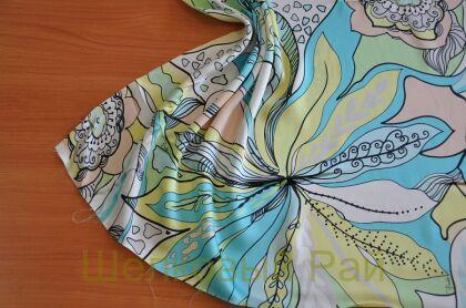 Шелк атласный с подписью "Emilio Pucci" (д-1174)