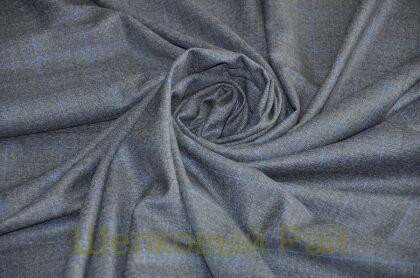 Шерсть костюмная в клетку (д-1032)