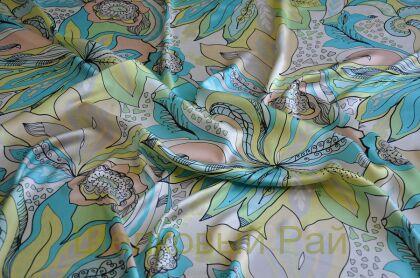 Шелк атласный с подписью "Emilio Pucci" (д-1174)