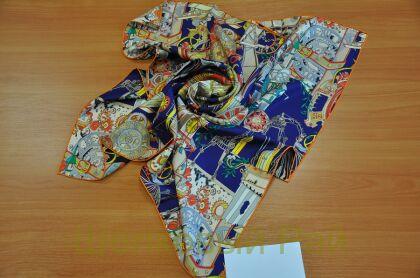 Платок двухсторонний 90*90 шелк-твил 100% (к-43)