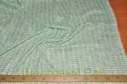 Твид Шанель цвет зеленый (д-868)